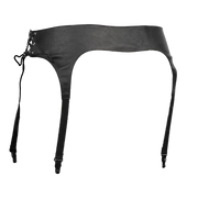 Rimba - Leren Jarretelgordel - Met Veters Zijkant-Erotiekvoordeel.nl