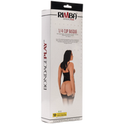 Rimba - Leren Corset Met Open Cups-Erotiekvoordeel.nl