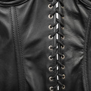 Rimba - Leren Corset Met Open Cups-Erotiekvoordeel.nl