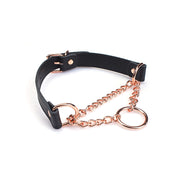 Liebe Seele - Martingale-Halsband - Schwarz/Roségold - Erotiekvoordeel.nl