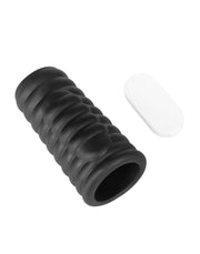 LoveToy - Wave Knights Ring - Vibrerende Penis Sleeve - Ø 3,7 cm - Zwart-Erotiekvoordeel.nl