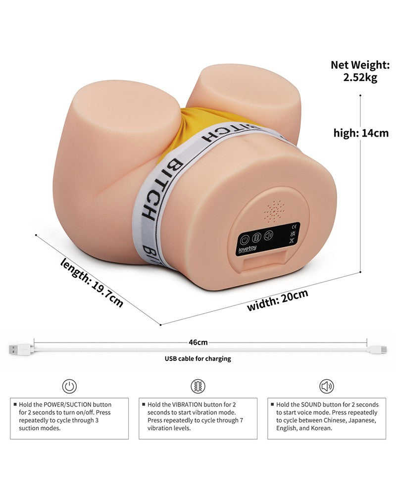 LoveToy Streetgirls Kathy - Zuigmasturbator - Lichte Kleur-Erotiekvoordeel.nl