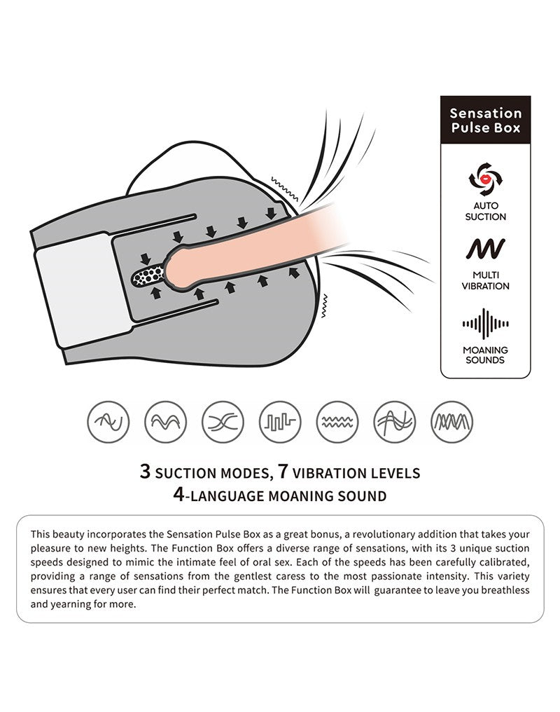 LoveToy Streetgirls Deveny - Zuigmasturbator - Lichte Kleur-Erotiekvoordeel.nl