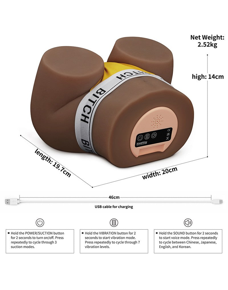 LoveToy Streetgirls Kathy - Zuigmasturbator - Vibratie TPE-Erotiekvoordeel.nl