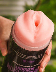 LoveToy - Virgin-Skin Blowout - Dubbelzijdige Stroker Masturbator - Vagina en Mond - Lichte Huidskleur-Erotiekvoordeel.nl