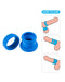 LoveToy - Pinnacle Pro - Twin Flex Stretcher Cockring - Blauw-Erotiekvoordeel.nl
