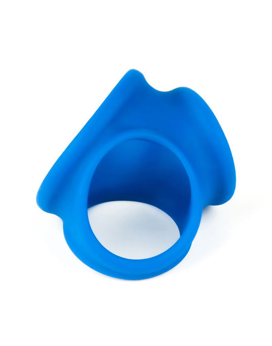 LoveToy - Pinnacle Pro - Trio Grip Enhancer Cockring - Blauw-Erotiekvoordeel.nl