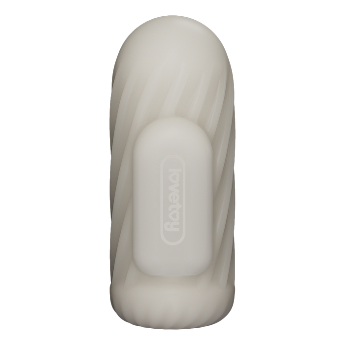 LoveToy - Knights Ring - Vibrerende Dual Purpose Sleeve - Spiraal - Wit-Erotiekvoordeel.nl