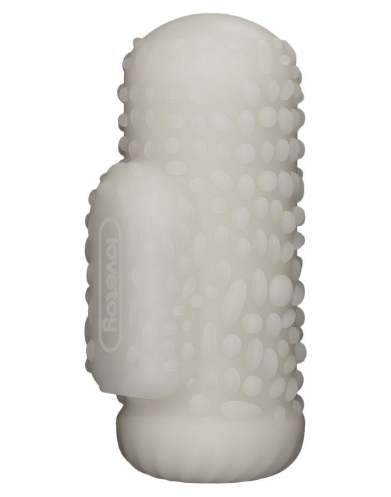 LoveToy - Knights Ring - Vibrerende Dual Purpose Sleeve - Drip - Wit-Erotiekvoordeel.nl