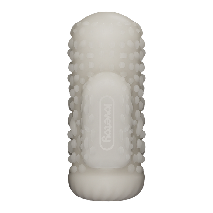 LoveToy - Knights Ring - Vibrerende Dual Purpose Sleeve - Drip - Wit-Erotiekvoordeel.nl