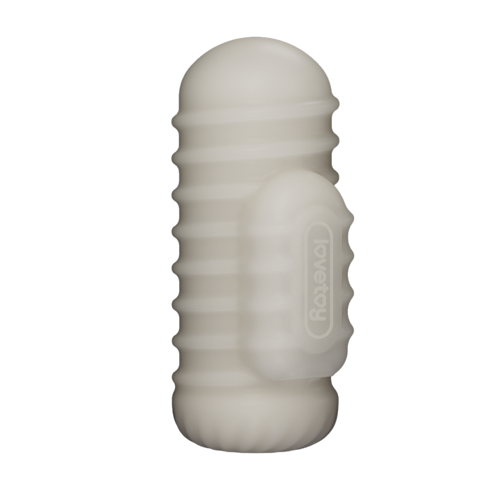 LoveToy - Knights Ring - Vibrerende Dual Purpose Sleeve - Golvend - Wit-Erotiekvoordeel.nl