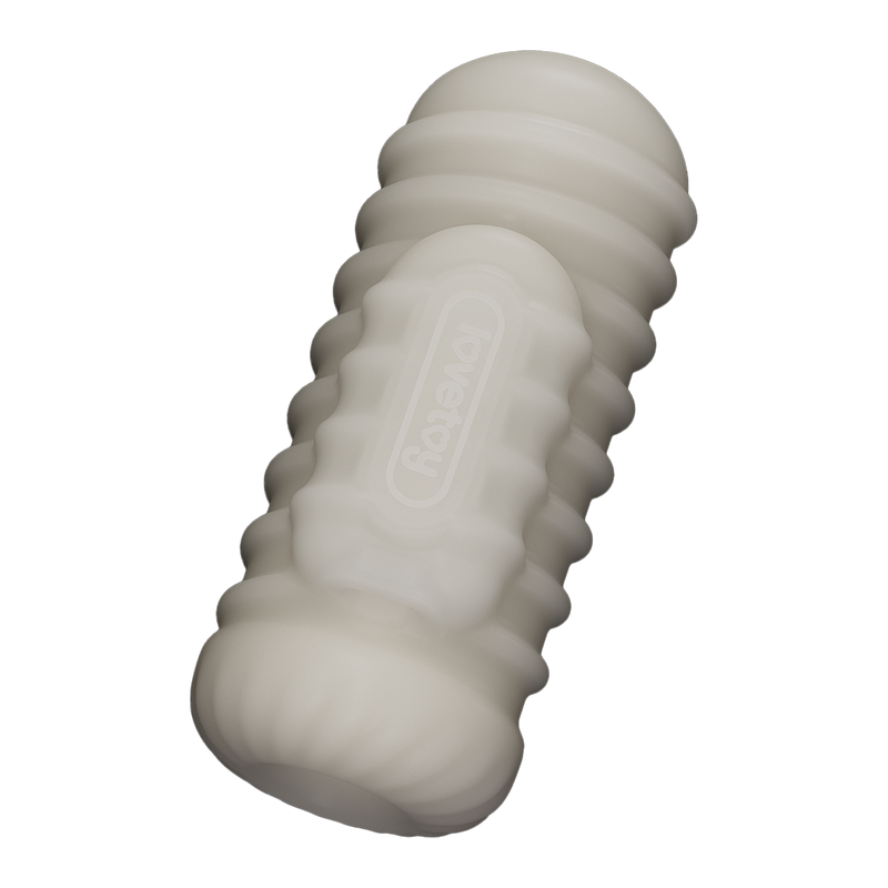 LoveToy - Knights Ring - Vibrerende Dual Purpose Sleeve - Golvend - Wit-Erotiekvoordeel.nl