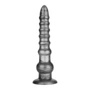LoveToy - Vibrax Slider - Lange Vibrerende Anaal Dildo - 32 cm - Zilver-Erotiekvoordeel.nl