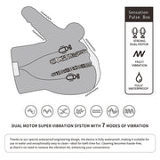 LoveToy - Streetgirl's Dual Motor Sensation Pulse Masturbator met Dildo - Beige-Erotiekvoordeel.nl