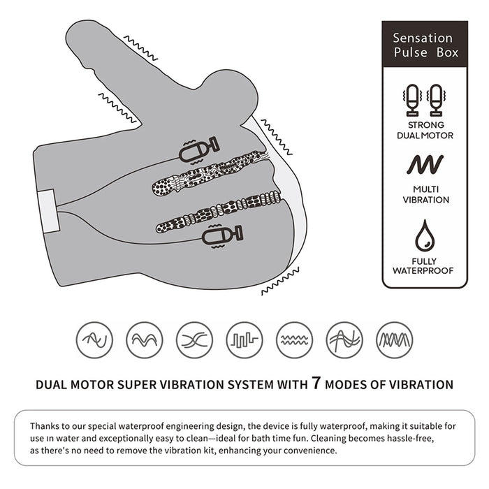LoveToy - Streetgirl's Dual Motor Sensation Pulse Masturbator met Dildo - Beige-Erotiekvoordeel.nl