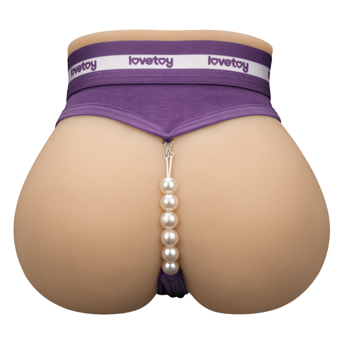 LoveToy - Streetgirl's Dual Motor Sensation Pulse Masturbator - Beige-Erotiekvoordeel.nl