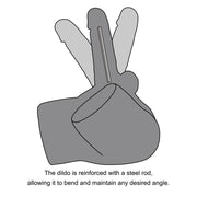 LoveToy - Streetgirl's 17 Masturbator met Buigbare Dildo - Beige-Erotiekvoordeel.nl