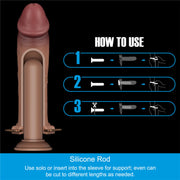 LoveToy - Ingen - Holle Strap-on met Siliconen Staaf – 25 cm - Lichte huidskleur-Erotiekvoordeel.nl