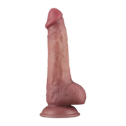 LoveToy - Power Cock - 21,5 cm - Vibrerende Dildo - Dual Density - Lichte Huidskleur-Erotiekvoordeel.nl