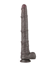 LoveToy - Nature Cock - Dubbellaags Buigbare Dildo met Aders - 40 cm - Bruin-Erotiekvoordeel.nl