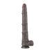 LoveToy - Nature Cock - Dubbellaags Buigbare Dildo met Aders - 40 cm - Bruin-Erotiekvoordeel.nl