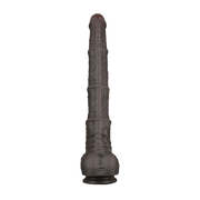 LoveToy - Nature Cock - Dubbellaags Buigbare Dildo met Aders - 40 cm - Bruin-Erotiekvoordeel.nl