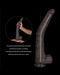 LoveToy - Nature Cock - Dubbellaags Buigbare Dildo met Aders - 40 cm - Bruin-Erotiekvoordeel.nl
