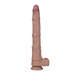 LoveToy - Nature Cock - Dubbellaags Buigbare Dildo met Aders - 40 cm-Erotiekvoordeel.nl