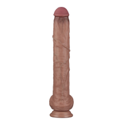 LoveToy - Nature Cock - Dubbellaags Buigbare XXL Dildo - 37,5 cm-Erotiekvoordeel.nl