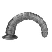 LoveToy - Vibrax Slider - Lange Vibrerende Anaal Dildo - 35 cm - Zilver-Erotiekvoordeel.nl