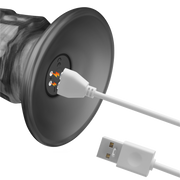 LoveToy - Vibrax Slider - Lange Vibrerende Anaal Dildo - 35 cm - Zilver-Erotiekvoordeel.nl