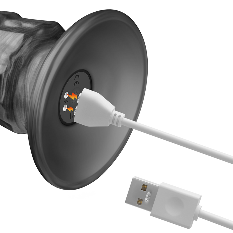 LoveToy - Vibrax Slider - Lange Vibrerende Anaal Dildo - 35 cm - Zilver-Erotiekvoordeel.nl