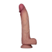 LoveToy - Sliding Skin Vibrerende Dildo Pro II - Met Afstandsbediening - 25 cm - Lichte Huidskleur-Erotiekvoordeel.nl
