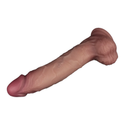LoveToy - Sliding Skin Vibrerende Dildo Pro II - Met Afstandsbediening - 25 cm - Lichte Huidskleur-Erotiekvoordeel.nl