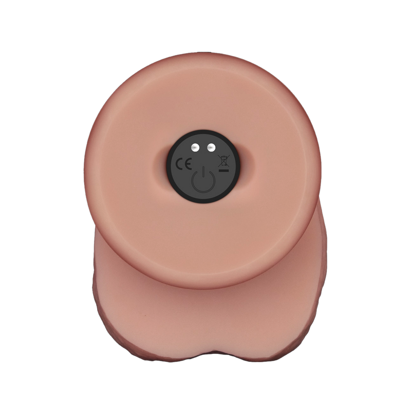 LoveToy - Sliding Skin Vibrerende Dildo Pro II - Met Afstandsbediening - 25 cm - Lichte Huidskleur-Erotiekvoordeel.nl