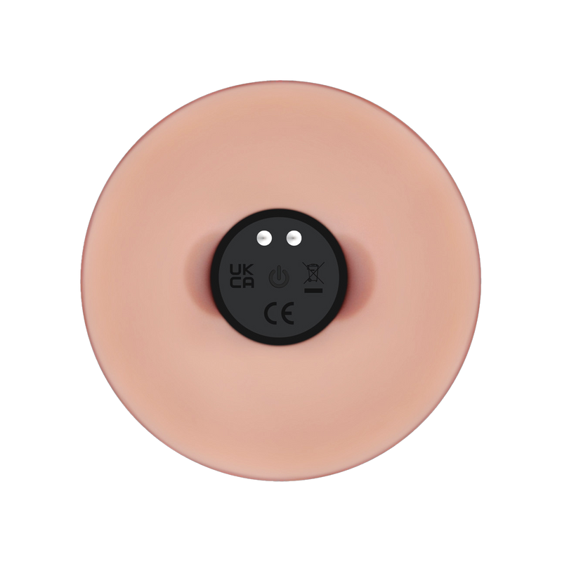 LoveToy - Sliding Skin Vibrerende Dildo Pro II - Met Afstandsbediening - 23 cm - Lichte Huidskleur-Erotiekvoordeel.nl