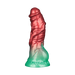 LoveToy - Dual Density Siliconen - Opblaasbare Dildo - Rood/Groen-Erotiekvoordeel.nl