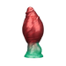 LoveToy - Dual Density Siliconen - Opblaasbare Dildo - Rood/Groen-Erotiekvoordeel.nl
