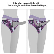 LoveToy - Ingen - Violet Strap-on Slipje - Maat M/L - Paars-Erotiekvoordeel.nl