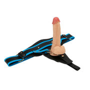 LoveToy - Ingen - Vibrerende Strap-on Set - Lengte 20 cm - Lichte Huidskleur-Erotiekvoordeel.nl