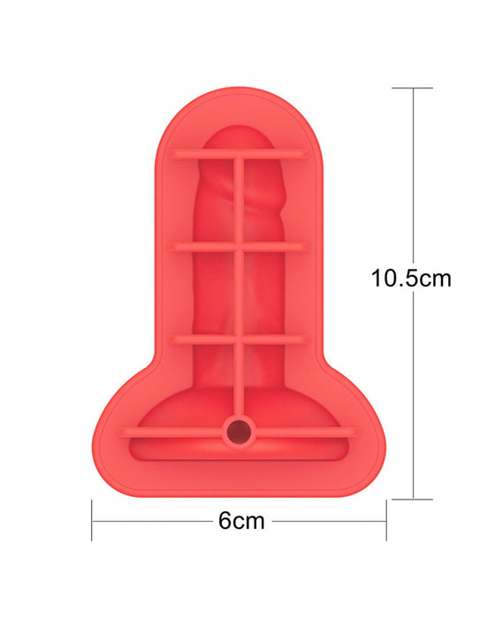 LoveToy - Siliconen IJsblokjesvorm - Mini Penis-Erotiekvoordeel.nl