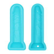 LoveToy - Siliconen IJsblokjesvorm - Realistische Penis - Blauw-Erotiekvoordeel.nl