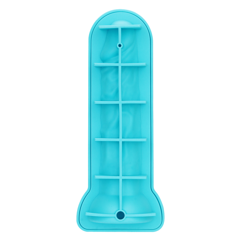 LoveToy - Siliconen IJsblokjesvorm - Realistische Penis - Blauw-Erotiekvoordeel.nl