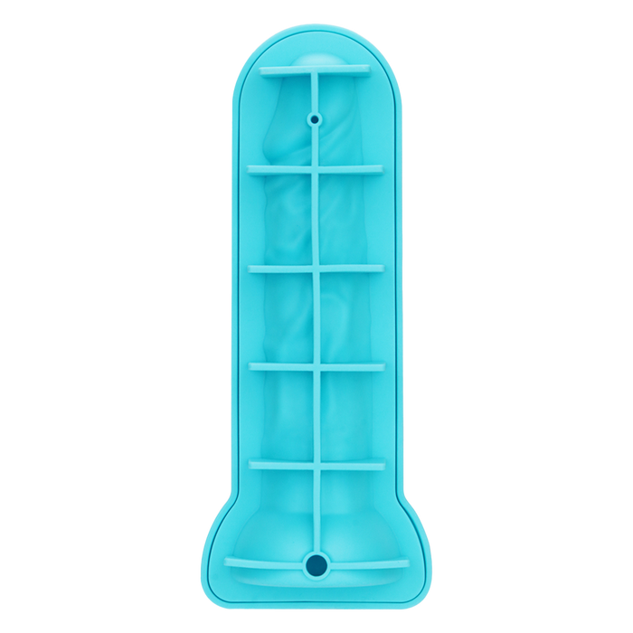 LoveToy - Siliconen IJsblokjesvorm - Realistische Penis - Blauw-Erotiekvoordeel.nl