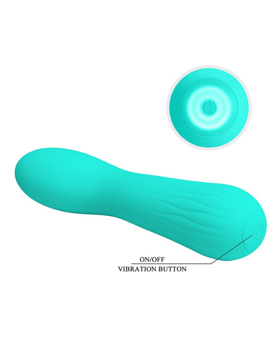 Pretty Love - Faun - Buigzame G-Spot Vibrator - Turquoise-Erotiekvoordeel.nl