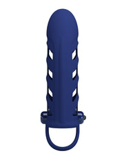 Pretty Love - Altaf - Vibrerende Penis Sleeve - Donkerblauw-Erotiekvoordeel.nl