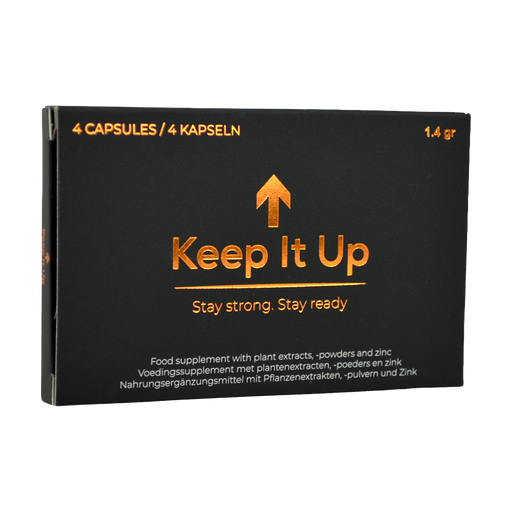 Morningstar - Keep It Up - Kapsułki na erekcję - opakowanie 4 sztuki - Erotiekvoordeel.nl