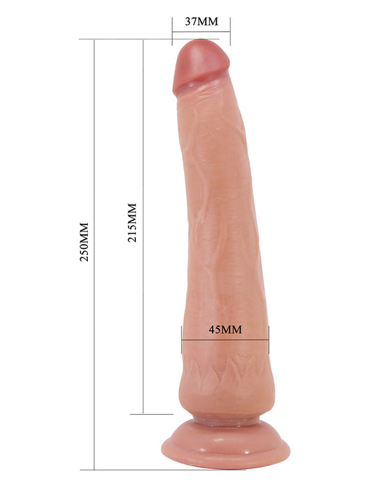 Pretty Love - Tiemeyer - Realistische Sliding Skin Dildo - 25 cm - Medium Huidskleur-Erotiekvoordeel.nl