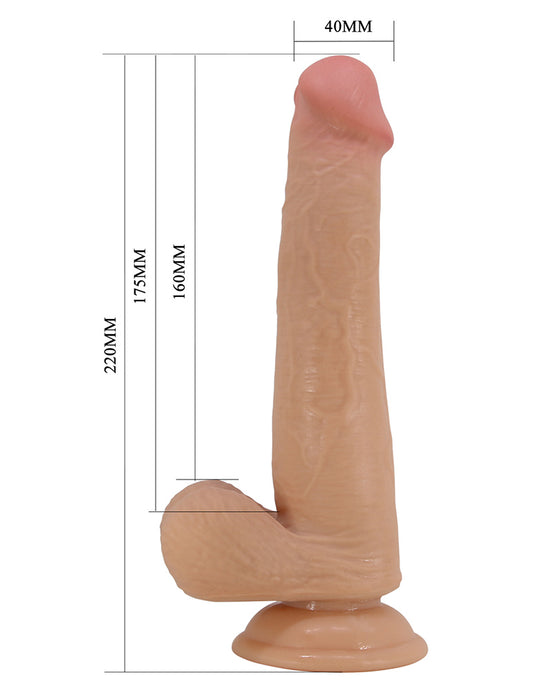 Pretty Love - Tallen - Sliding Skin Realistische Dildo - 22 cm - Lichte Huidskleur-Erotiekvoordeel.nl