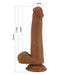 Pretty Love - Tallen - Sliding Skin Realistische Dildo - 22 cm - Bruin-Erotiekvoordeel.nl